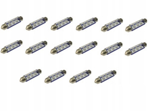 Żarówka Ledowa Sv8.5 0.36w 36mm Blue 24v 16szt