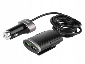 Ładowarka Samochodowa 100cm 12/24v 4xusb Auto Id