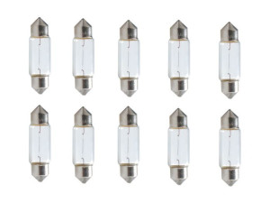 Żarówki Rurki T11 C10w 11x41mm 12v 10w 10 Szt.