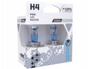 Żarówki Vision Arctic White White H4 12v 55w +120%