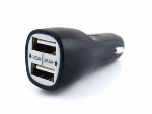 Ładowarka Samochodowa Usb 12/24v Czarna 1 I 2,1ma
