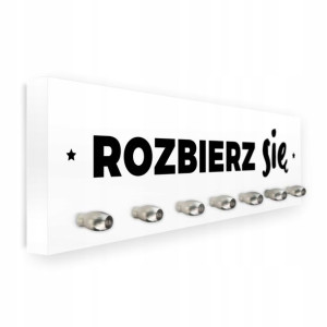 Wieszak Ścienny Na Ubrania Klucze | Drewniany