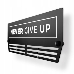 Wieszak Na Medale | Never Give Up | Duży Xl