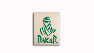 Wycinana naklejka DAKAR zielona
