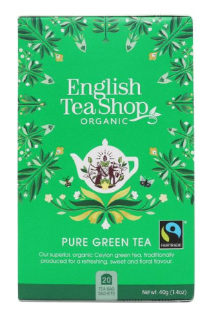 Herbata English Tea Shop  Pure Green Tea – 20 saszetek