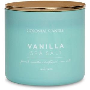 Colonial Candle - Vanilla Sea Salt - sojowa świeca zapachowa w szkle z 3 kn
