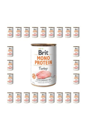 Pakiet Brit Mono Protein Turkey Indyk 24 x 400 g