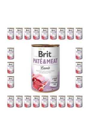 Pakiet Brit Pate & Meat Lamb Jagnięcina Mokra Karma Dla Psa 24 x 400 g