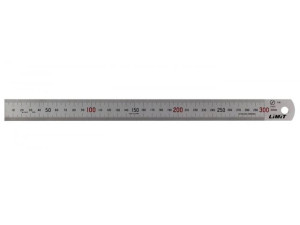 Przymiar kreskowy stalowy, bezodbłyskowy; 600 mm; 30x1,2 mm Limit 84270305