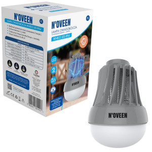 LAMPA ŻARÓWKA OWADOBÓJCZA LED KOMARY bezprzewodowa