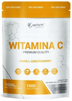 Wish Witamina C 1000g Kwas L-askorbinowy 1kg Proch
