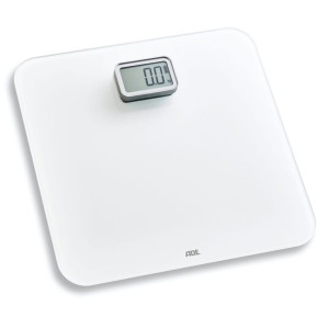 Waga łazienkowa na dynamo ADE Kira, do 150 kg, 30×30 cm, biała