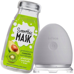 inFace ION emisja jonów do wtłaczania maseczki SZARY + MASKA Awokado + Kiwi