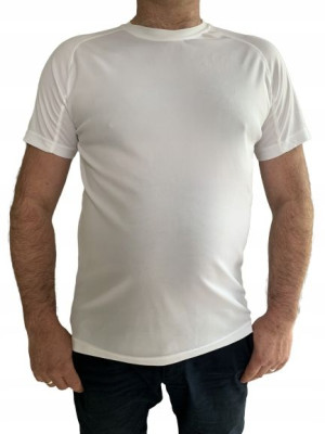 KOSZULKA DZIECIĘCA T-SHIRT Sportowa WF biała r.6/8