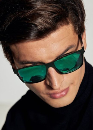 Polariss 818 Z - Okulary przeciwsłoneczne unisex metalowe polaryzacyjne zie
