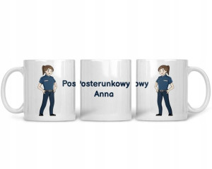 Kubek z Imieniem dla Policjantki na Prezent
