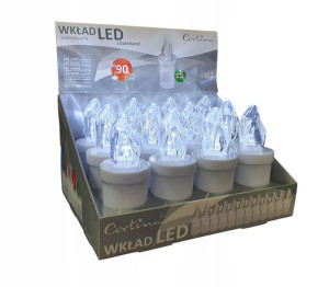 Wkłady Led 90 Dni Znicz Elektryczny + Baterie X 12