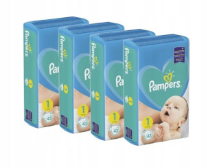 PIELUCHY PAMPERS New Baby 1 NEWBORN 4 x 43-172 szt