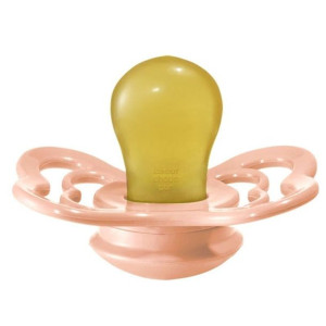 Smoczek uspokajający Bibs Supreme S (0+) Peach Sunset