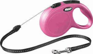 FLEXI NEW CLASSIC smycz automatyczna dla psa, linka 8m, rozm. S do 12kg, ró