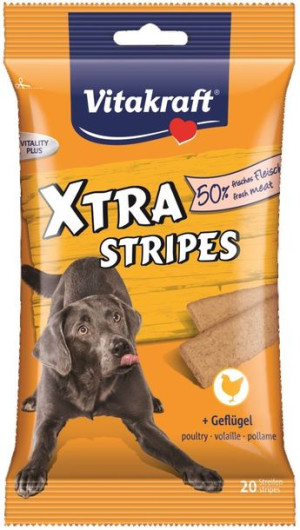 VITAKRAFT XTRA STRIPES drób 200g przysmak d/psa