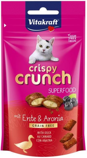 VITAKRAFT CRISPY CRUNCH przysmak dla kota, kaczka i aronia 60g