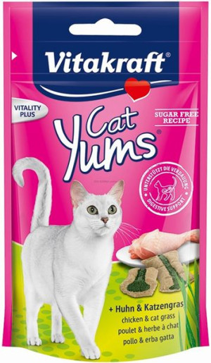 VITAKRAFT CAT YUMS przysmak dla kota, kurczak z kocią trawą 40g