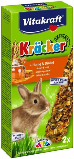 VITAKRAFT KRACKER kolba dla królika, miód i orkisz 2szt