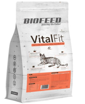 BIOFEED VitalFit - dorosłe koty wszystkich ras z łososiem 2kg