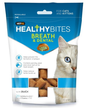 Vetiq Przysmaki dla kotów i kociąt Świeży oddech i zęby Healthy Bites Breat