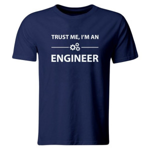 Koszulka Trust Me, I'm An Engineer, Granatowy, Roz. Xl