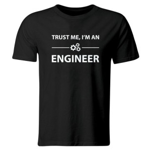 Koszulka Trust Me, I'm An Engineer, Czarna, Roz. M