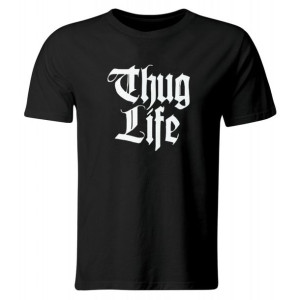 Koszulka T-shirt Thug Life, Czarna Roz. Xl