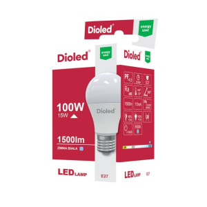 Żarówka LED 15W E27 zimna 1500lm DIOLED