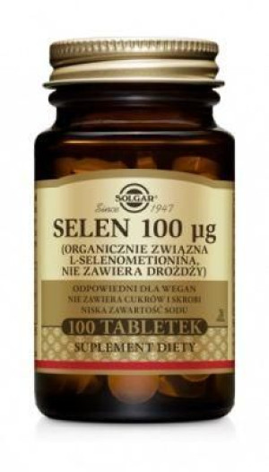 SOLGAR Selen 100 mcg, 100 tabl.