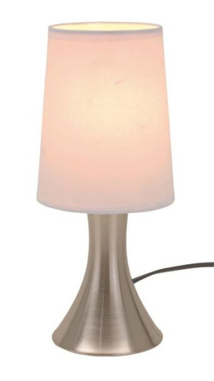 Lampa, TOUCH ME, srebrny/biały