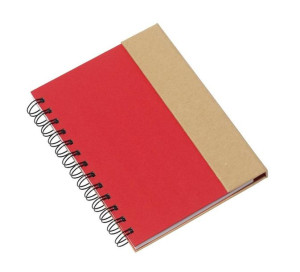 Notes MAGNY, czerwony, naturalny
