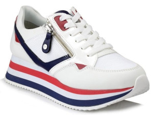 Białe Sneakersy Na Platformie Tamaris 23742-26