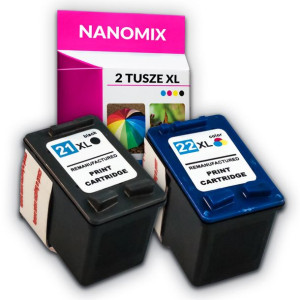zestaw tuszy do hp 21 xl + hp 22 xl F2180 F2280