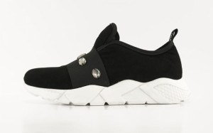 Sneakersy Baldowski D03139 Czarny Zamsz R37
