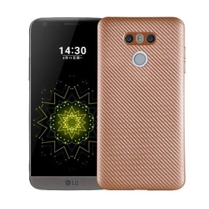 Etui Carbon Fiber LG G6 złoty/gold