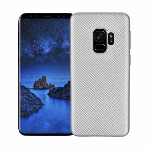 Etui Carbon Fiber Samsung S9 G960 srebrn /silver