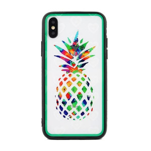 Etui Hearts iPhone Xs Max wzór 4 clear (pineapple)