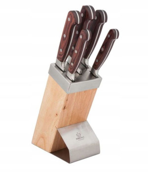 Zestaw Noży Kuchennych W Bloku Kinghoff Kh-3463