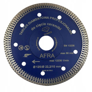 Tarcza Diamentowa 125 Mm Cięcie Gresu Diames Afra