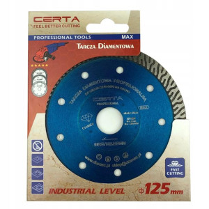 Tarcza Diamentowa Certa Max 125 Mm Cięcie Gresu