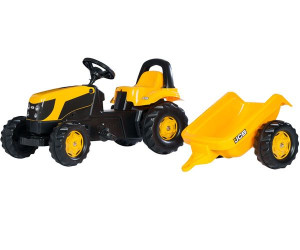 Rolly Toys rollyKid Traktor na pedały JCB z przyczepką 2-5 Lat
