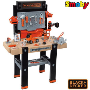 Smoby Warsztat Black&Decker Bricolo Ultimate 95 akc. Wkrętarka