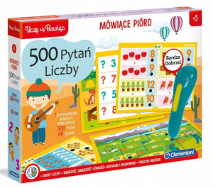 Mówiące Pióro Liczby 500 Pytań 60 Zadań Od 5 Lat Clementoni