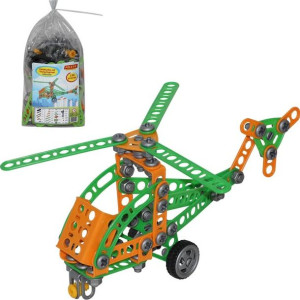 Wader Klocki Konstrukcyjne Mały Wynalazca Helikopter 130 elementów